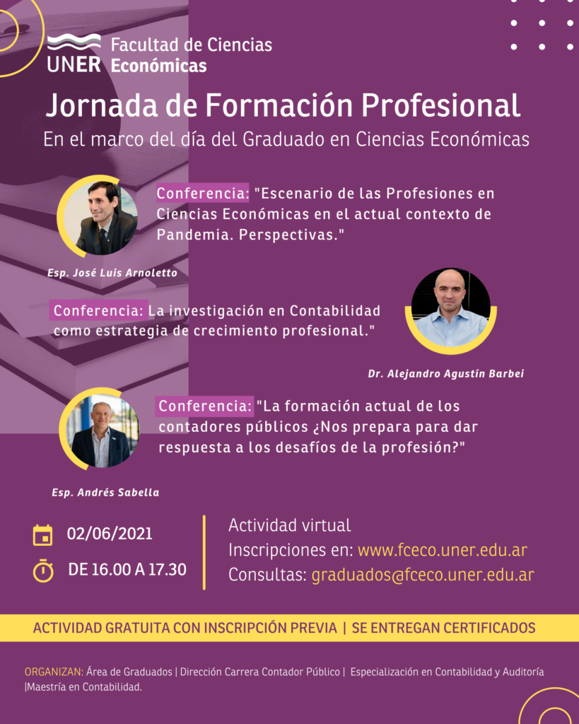 Jornada De Formación Profesional Día Del Graduado En Ciencias Económicas Facultad De 2259